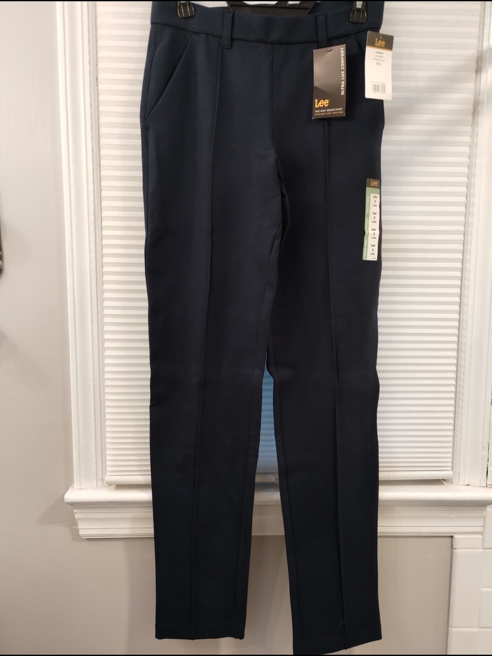 Lee Ultra Lux Comfort Straight Leg Pant Sz 4 Long